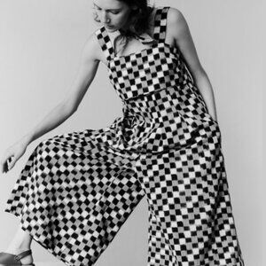 Toast Cotton Ikat Jumpsuit - Size 2, Ink